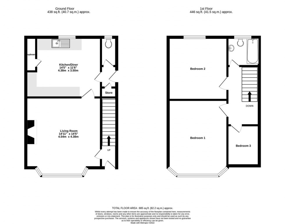 Floorplan for Queenswood Grove, York