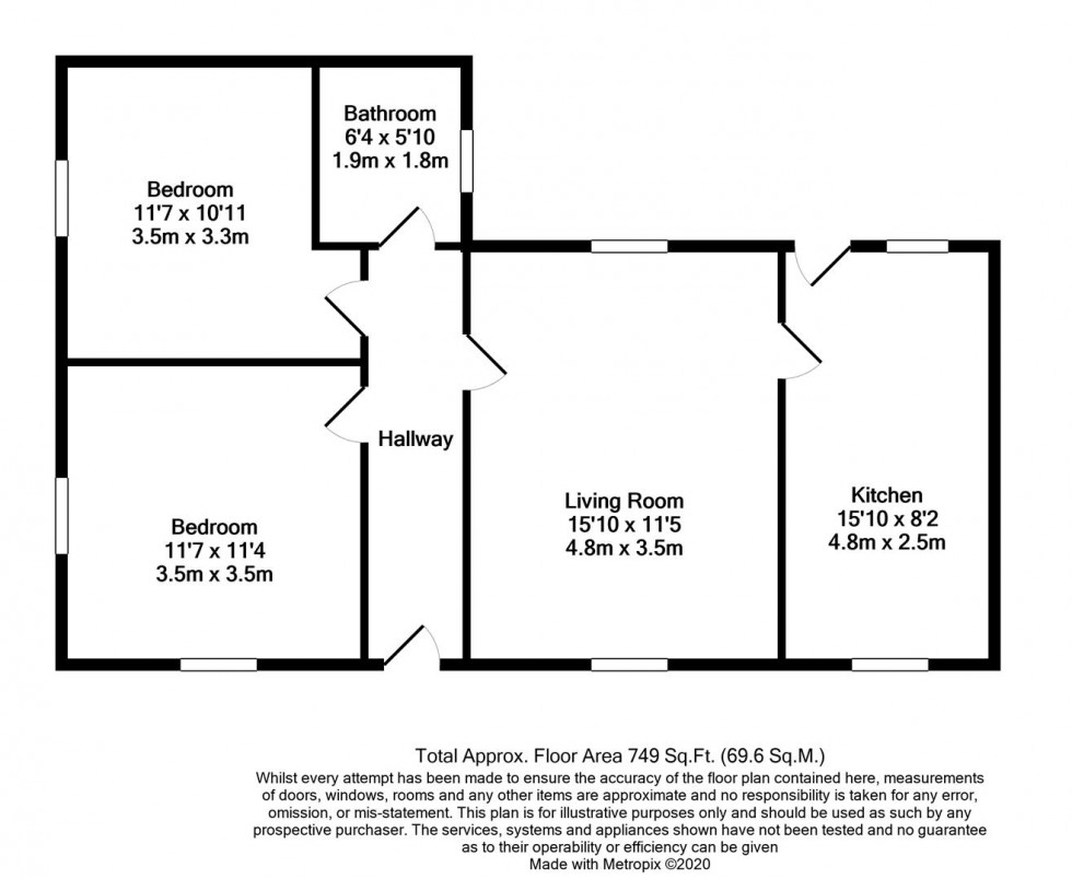 Floorplan for Claxton Grange, Malton Road