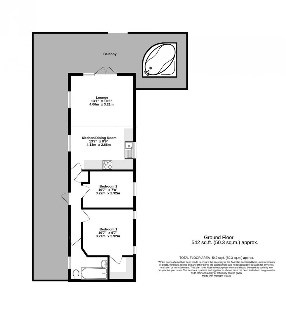 Floorplan for York Road, Escrick