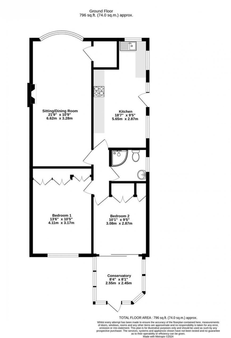 Floorplan for Milton Carr, Rawcliffe