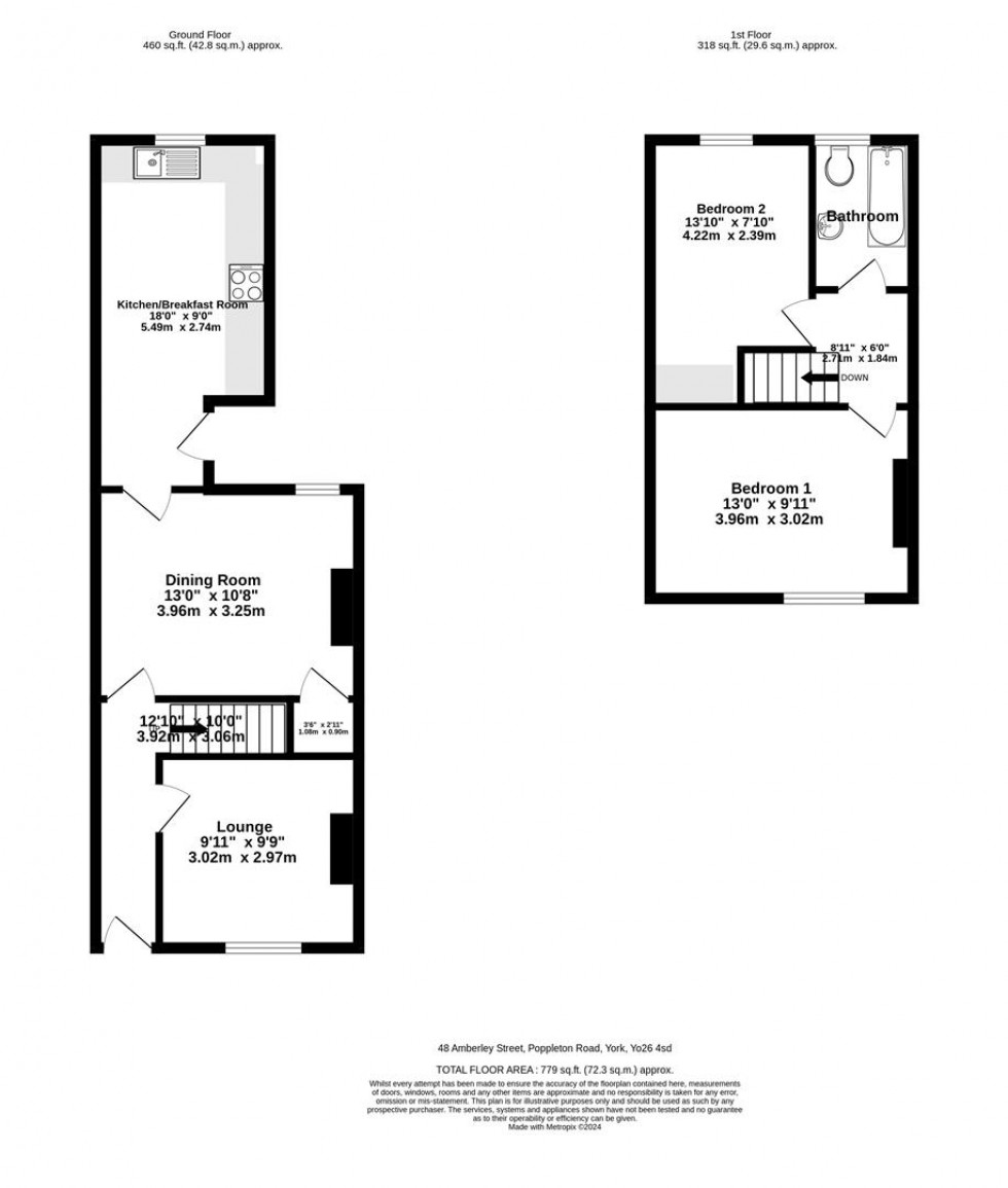 Floorplan for Amberley Street, Poppleton Road