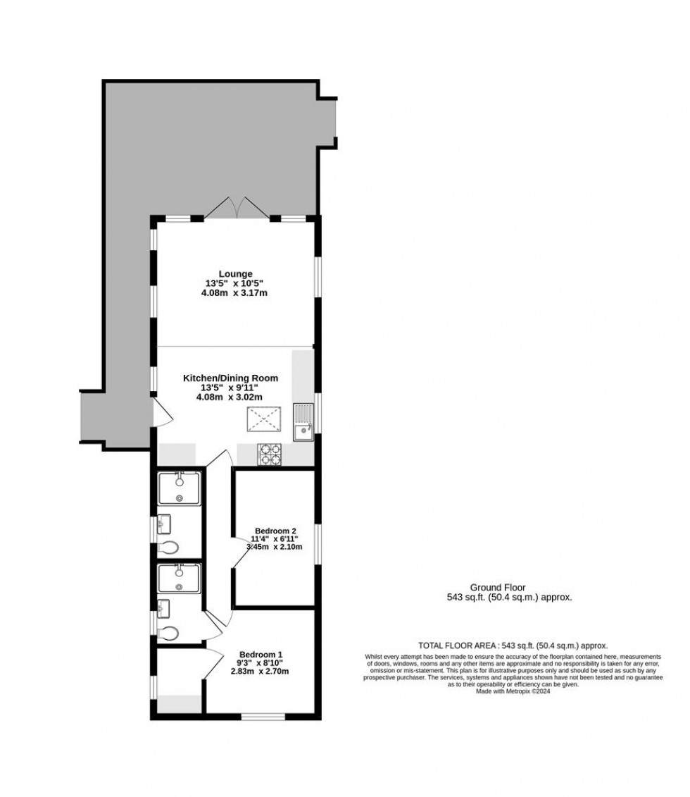 Floorplan for Hull Road, Wilberfoss