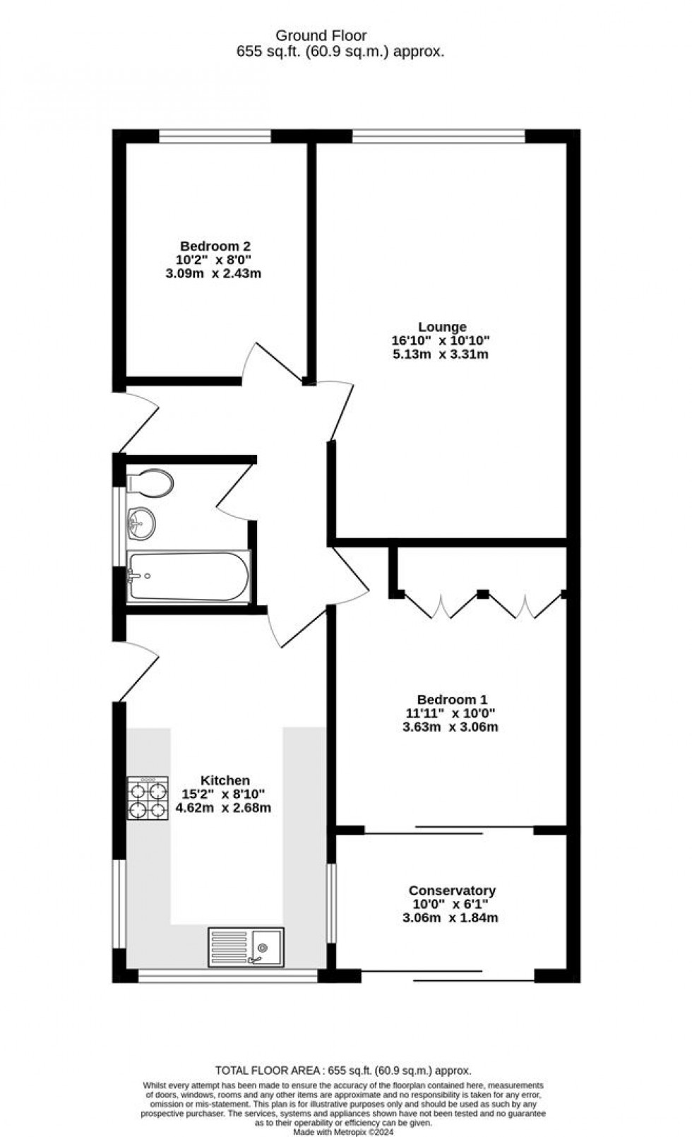 Floorplan for Petercroft Lane, Dunnington