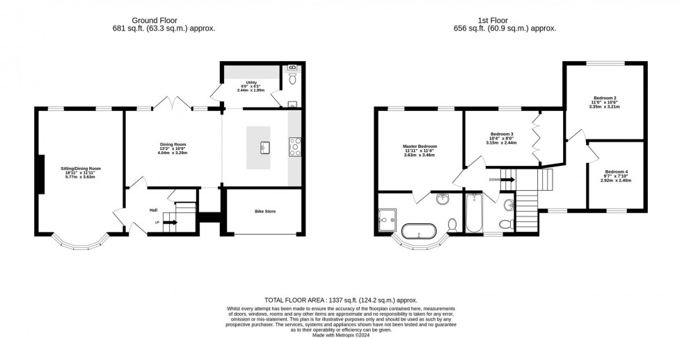 Floorplan for Carlton Avenue, Off Hull Road