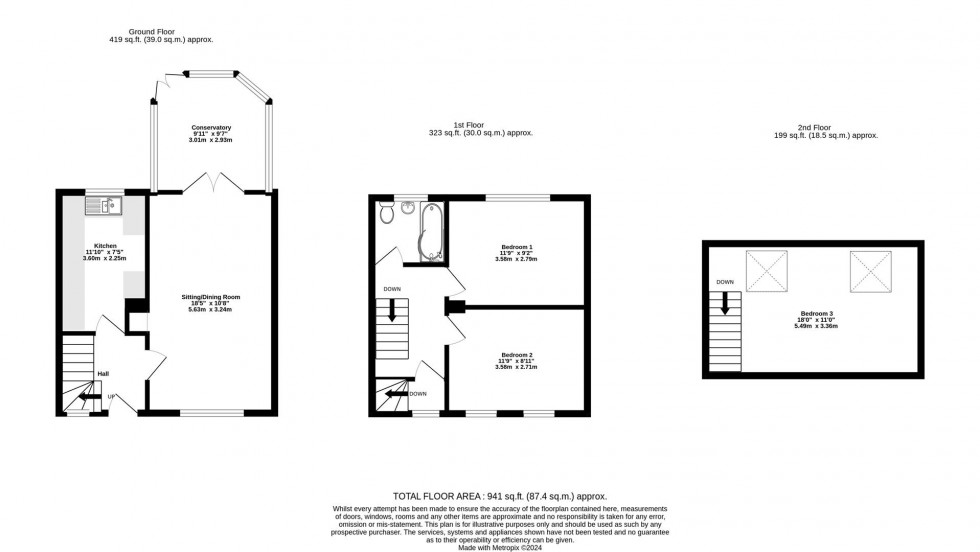 Floorplan for Rylatt Place, Off Ridgeway