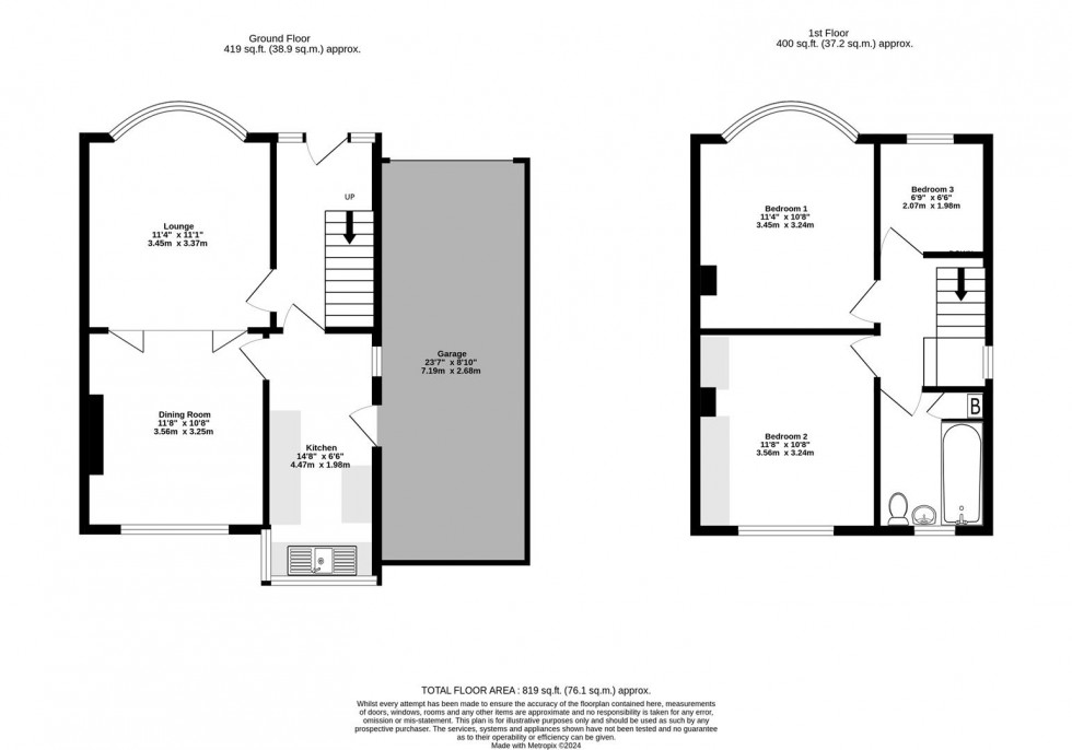 Floorplan for Newland Park Drive, York