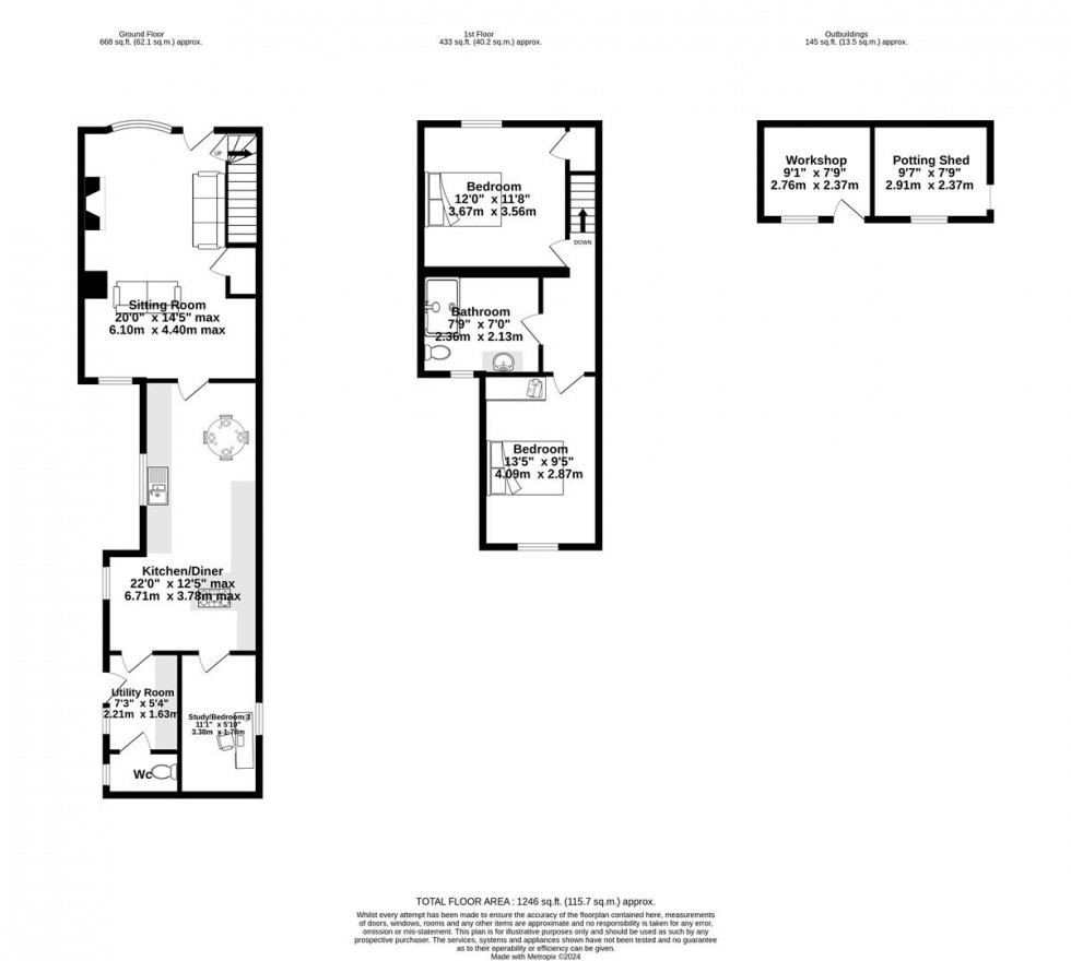 Floorplan for Main Street, Escrick