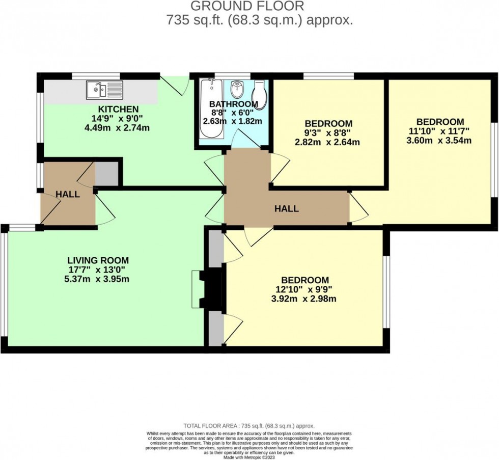 Floorplan for Orchard Road, Selby