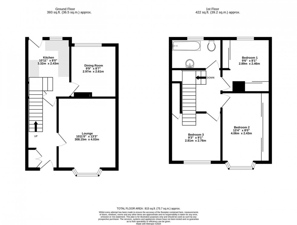 Floorplan for Jute Road, Acomb