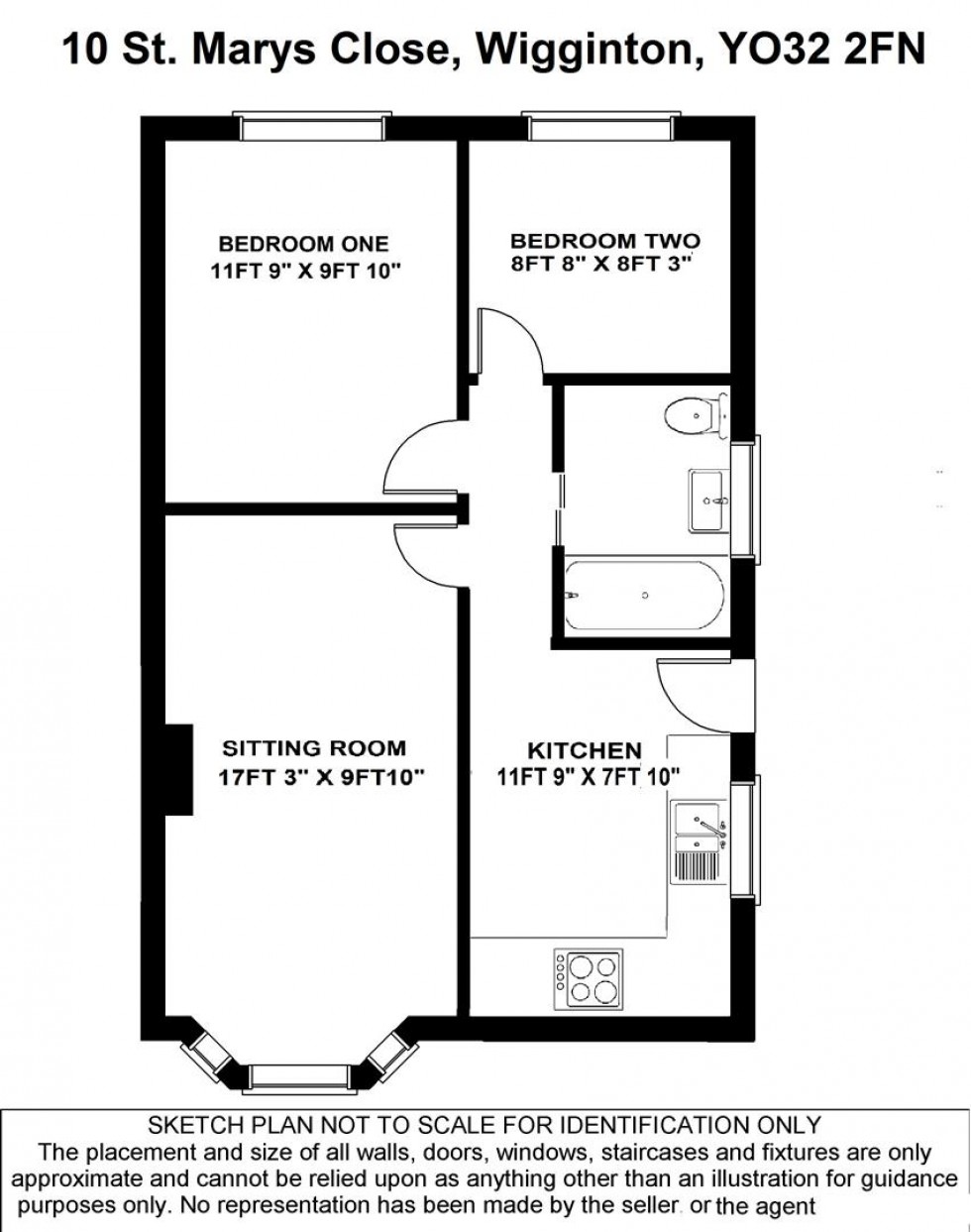 Floorplan for St. Marys Close, Wigginton, York