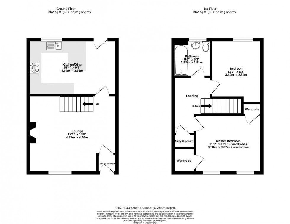 Floorplan for Fox Garth, Brafferton