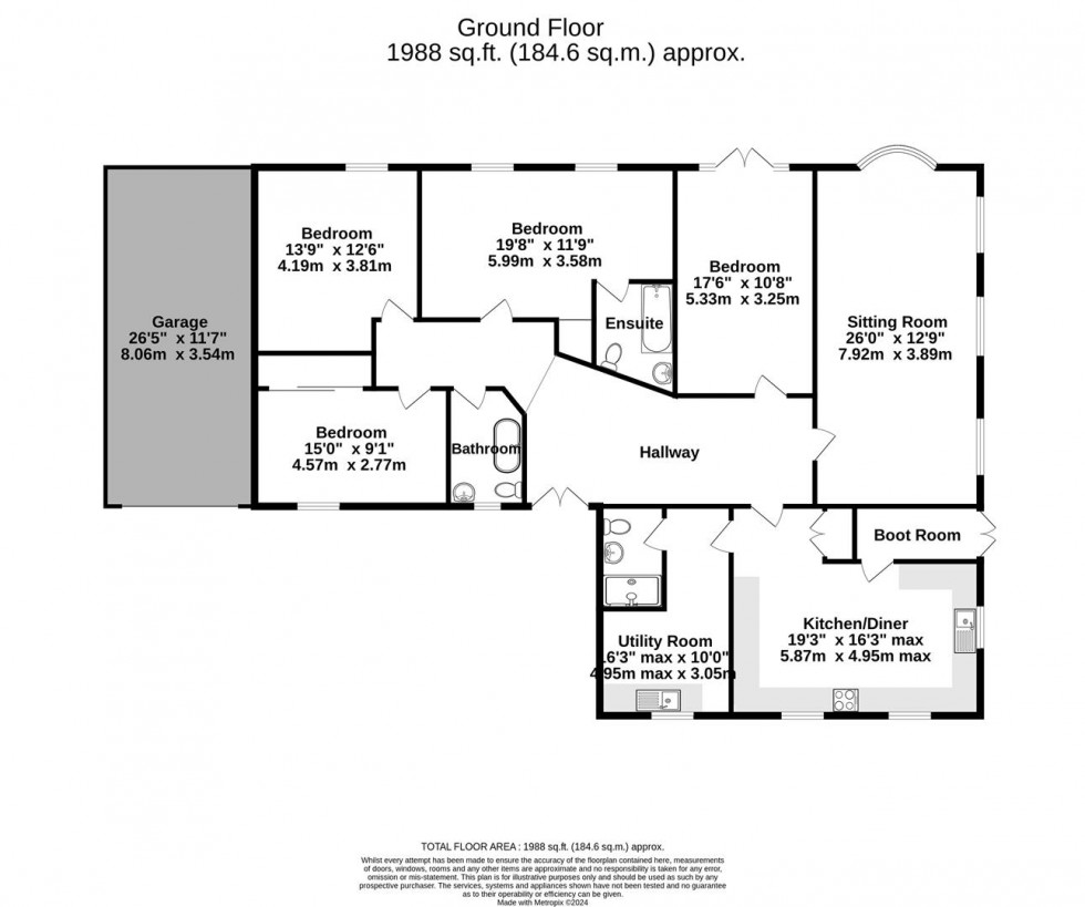 Floorplan for Mallard Lodge, Thorganby