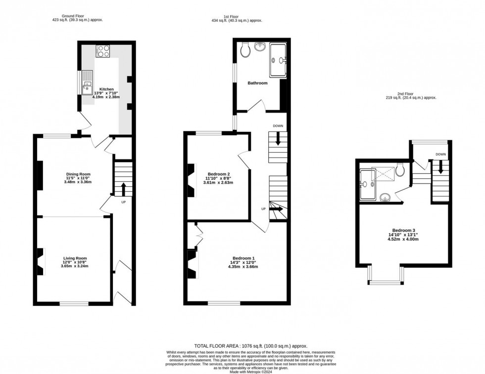 Floorplan for Lower Friargate, Off Clifford Street