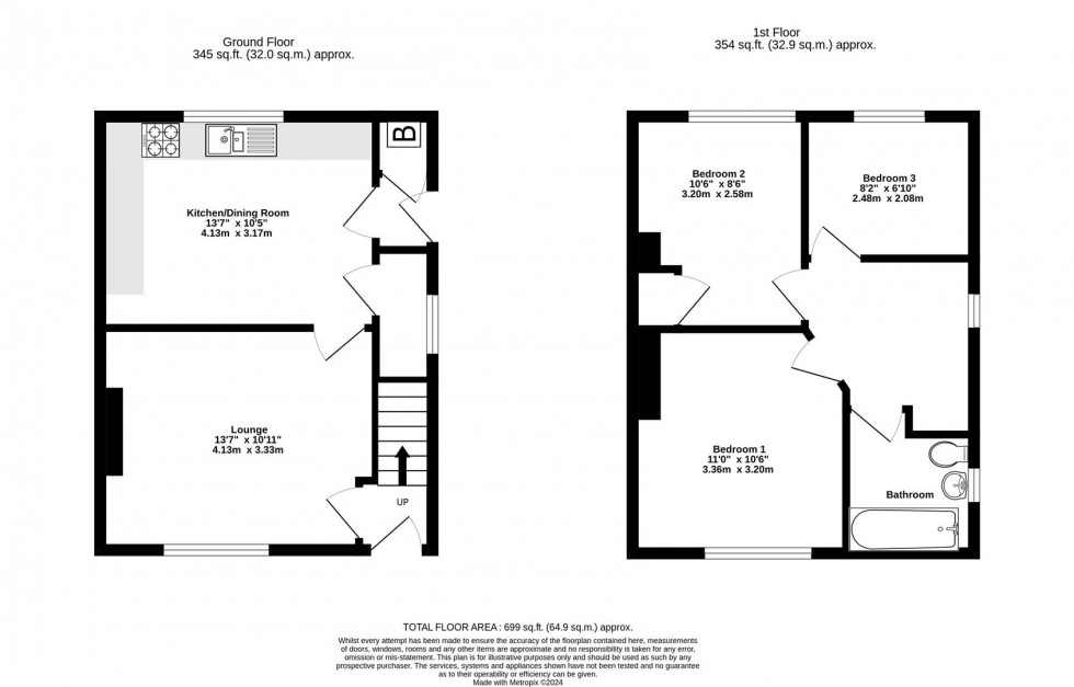 Floorplan for Kirkham Avenue, Huntington Road