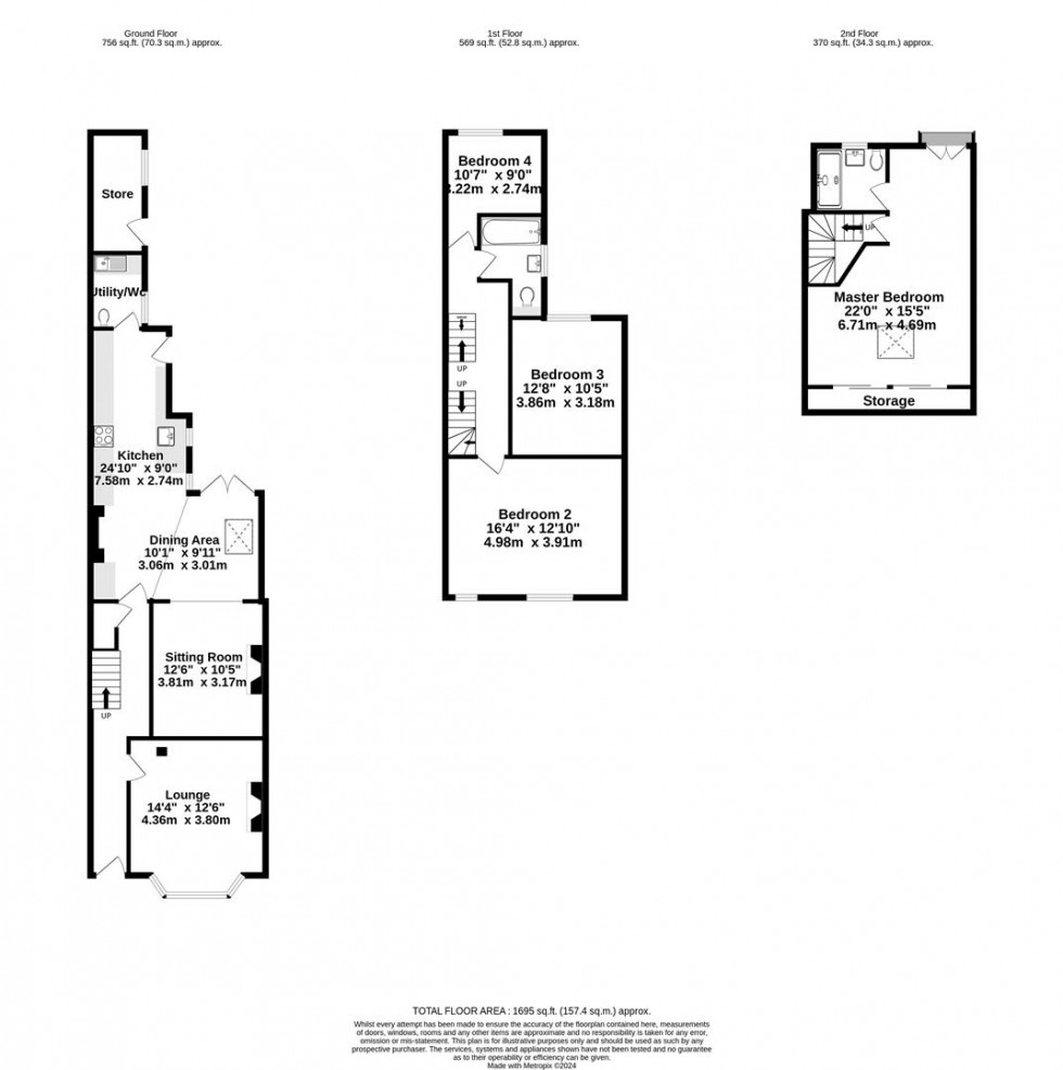 Floorplan for Murray Street, Holgate.