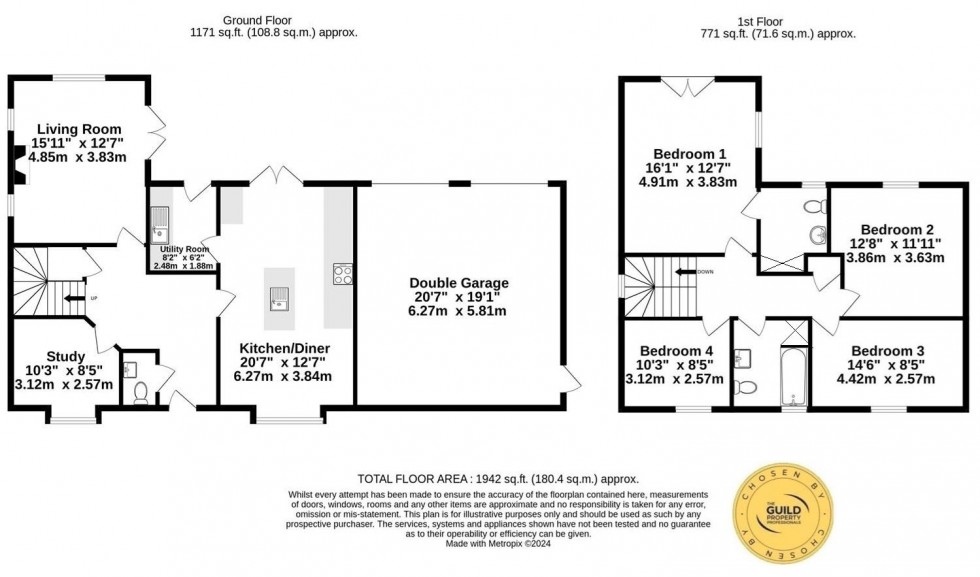 Floorplan for Carr Lane, Sutton-on-the-Forrest