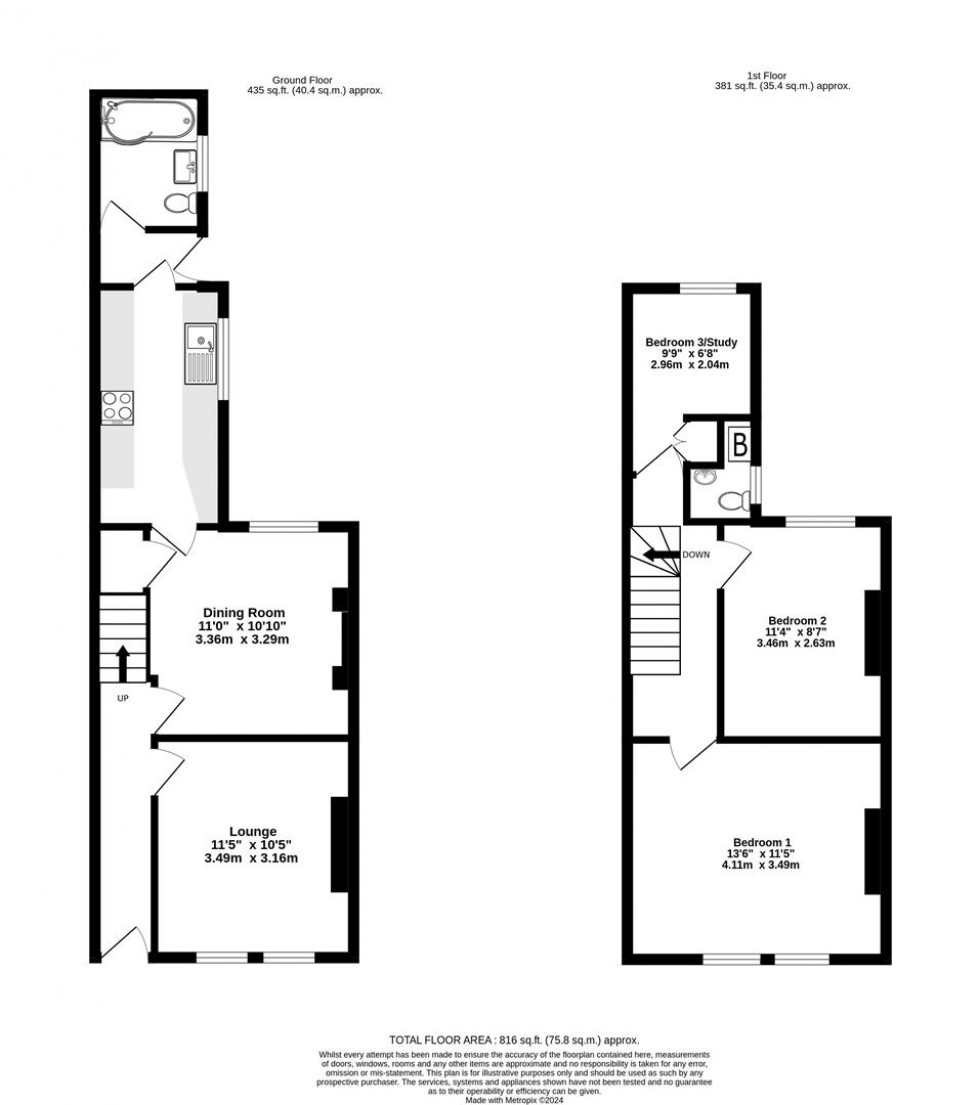 Floorplan for Hartoft Street, Fulford Road