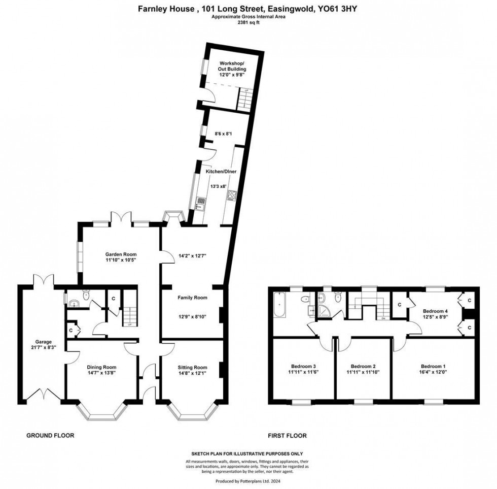 Floorplan for Long Street, Easingwold, York