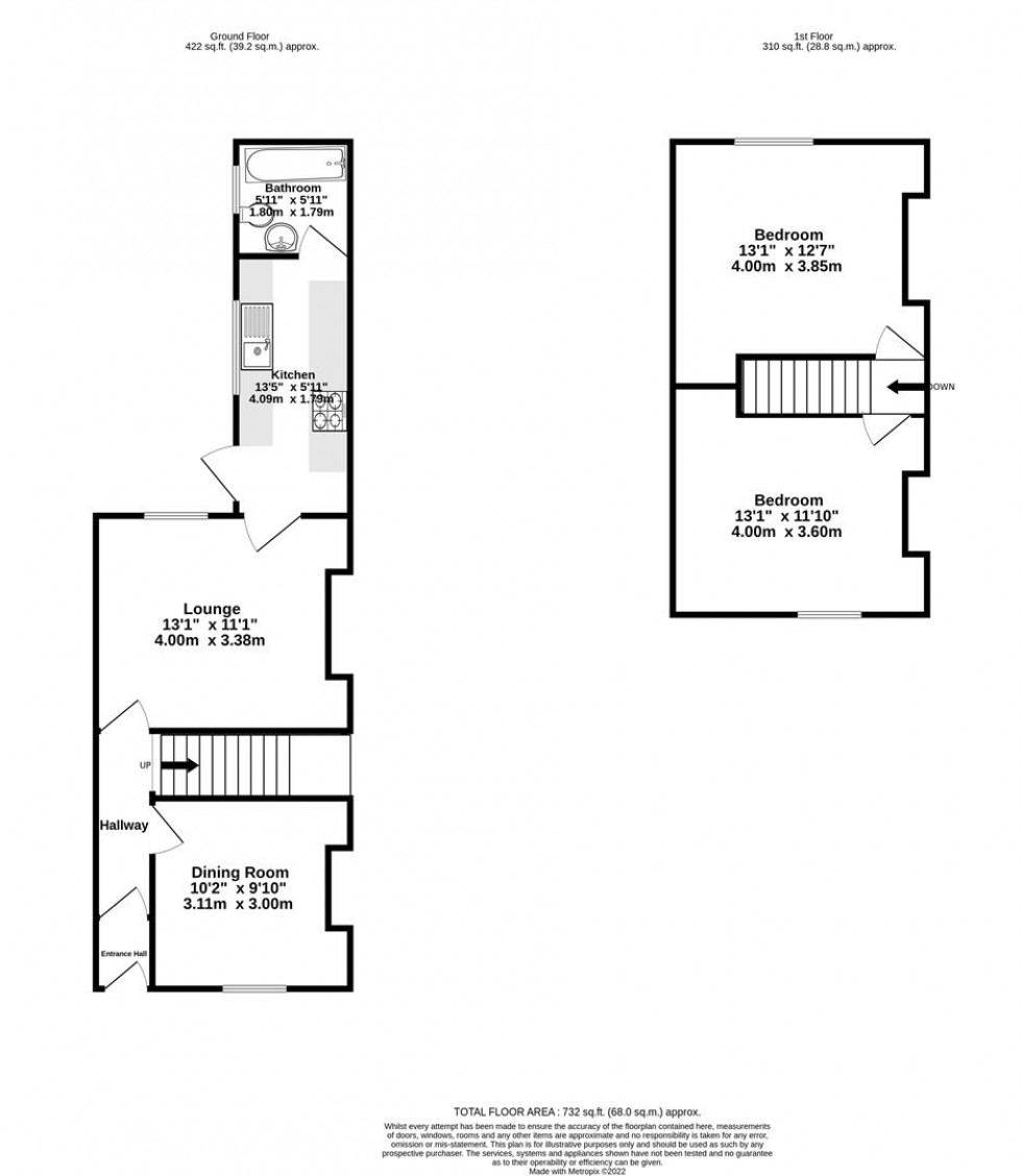 Floorplan for Trafalgar Street, Bishopthorpe Road