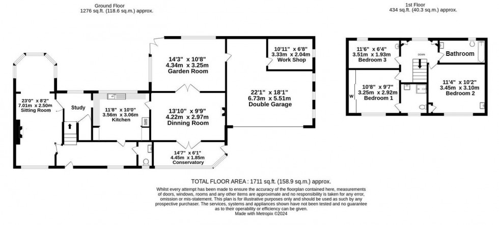 Floorplan for North Back Lane, Stillington, York