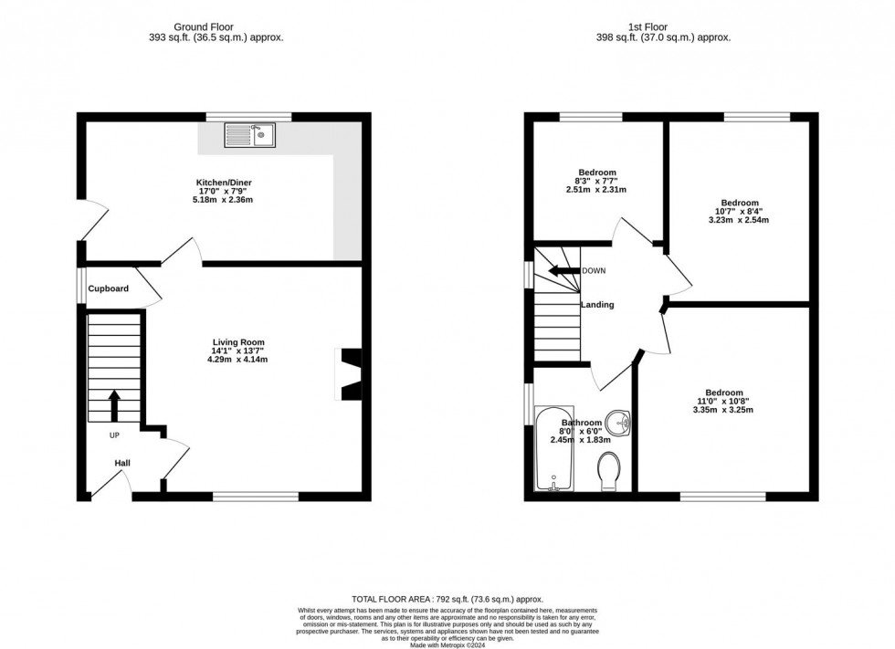 Floorplan for Middleham Avenue, Huntington Road