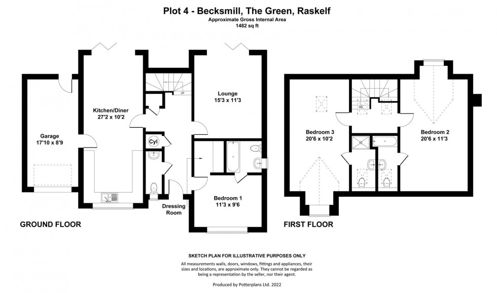 Floorplan for The Green, Raskelf, York