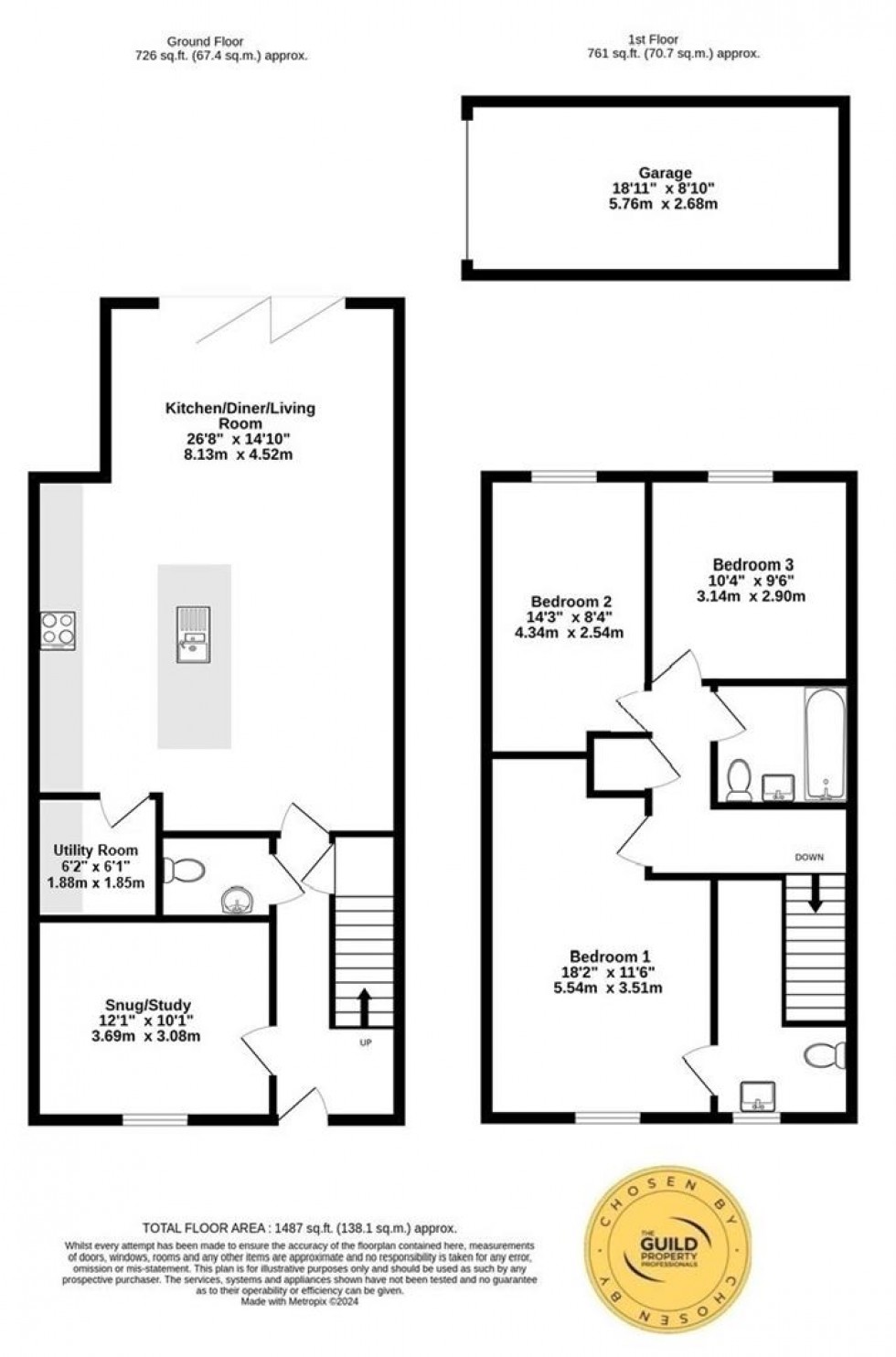 Floorplan for Carr Lane, Sutton-on-the-Forrest