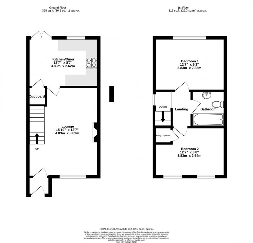 Floorplan for Braithegayte, Wheldrake