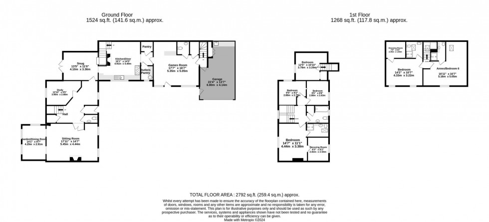 Floorplan for Thicket Grove, Thorganby