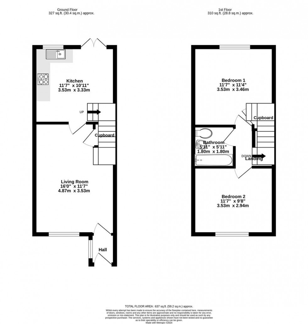 Floorplan for Tamworth Road, York