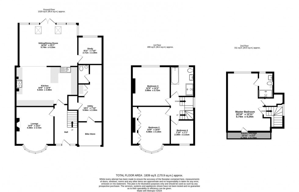 Floorplan for Manor Drive North, York