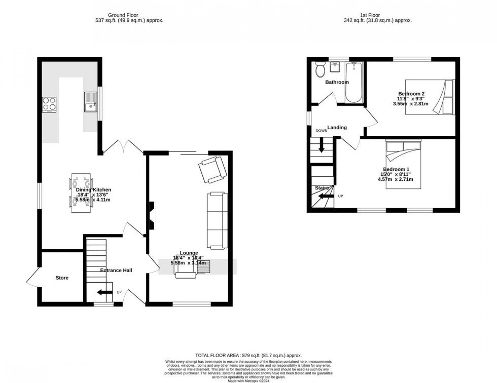 Floorplan for Woodford Place, York