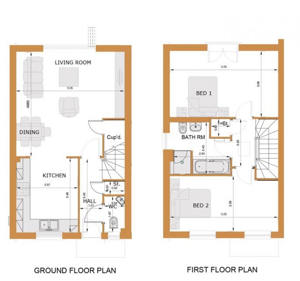 Floorplan for Carr Lane, Sutton-on-the-Forest