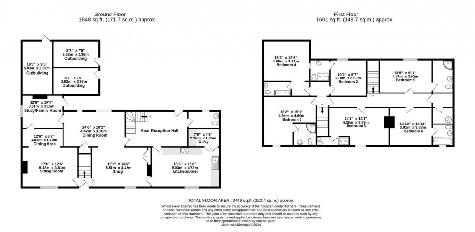 Floorplan for North End, Raskelf, York