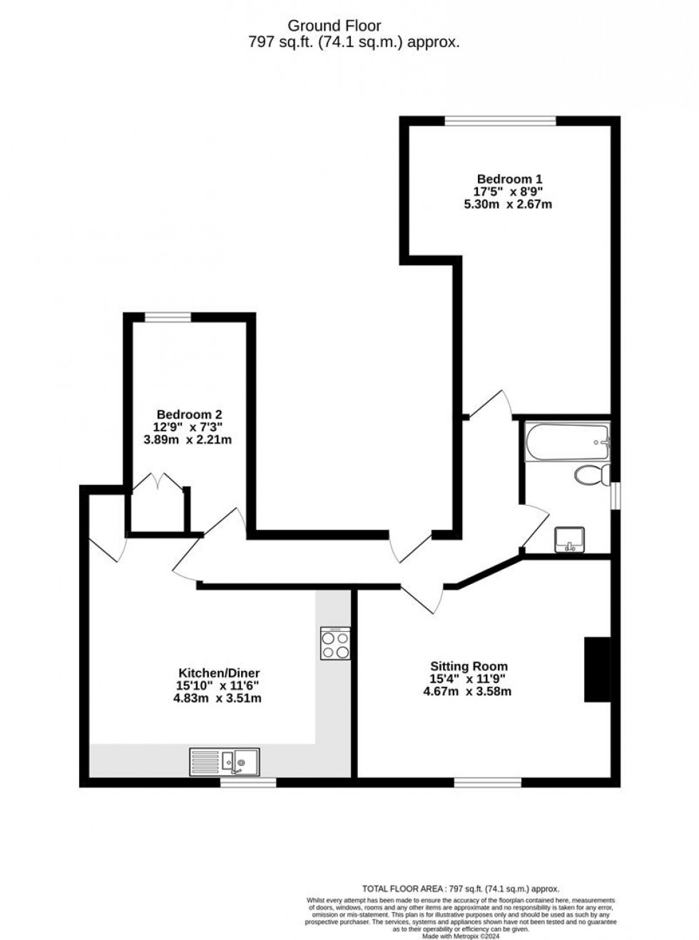 Floorplan for Horsefair, Boroughbridge