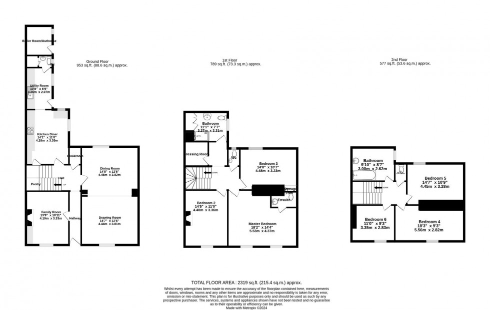 Floorplan for Market Place, Cawood