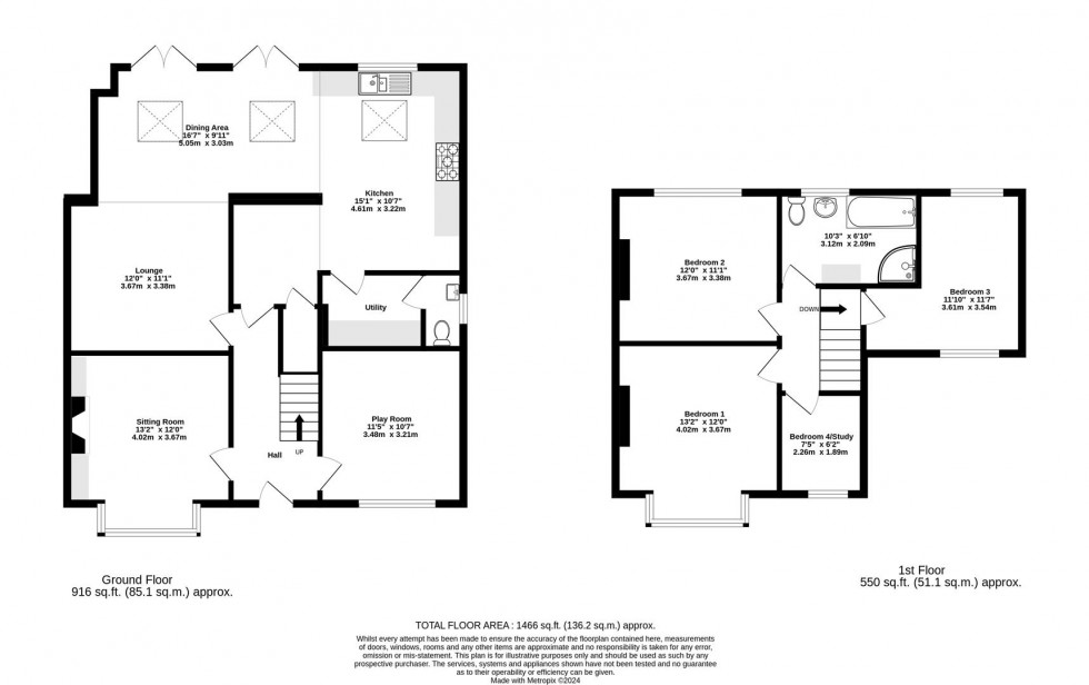 Floorplan for Campbell Avenue, Holgate