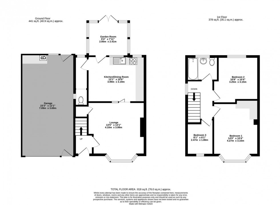 Floorplan for Holly Bank Road, Holgate