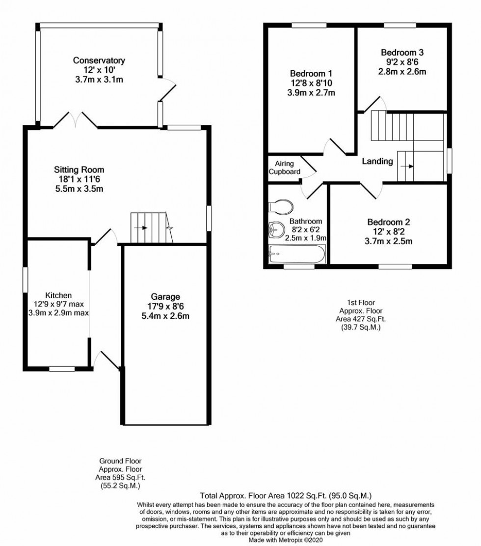 Floorplan for Raker Close, Wheldrake