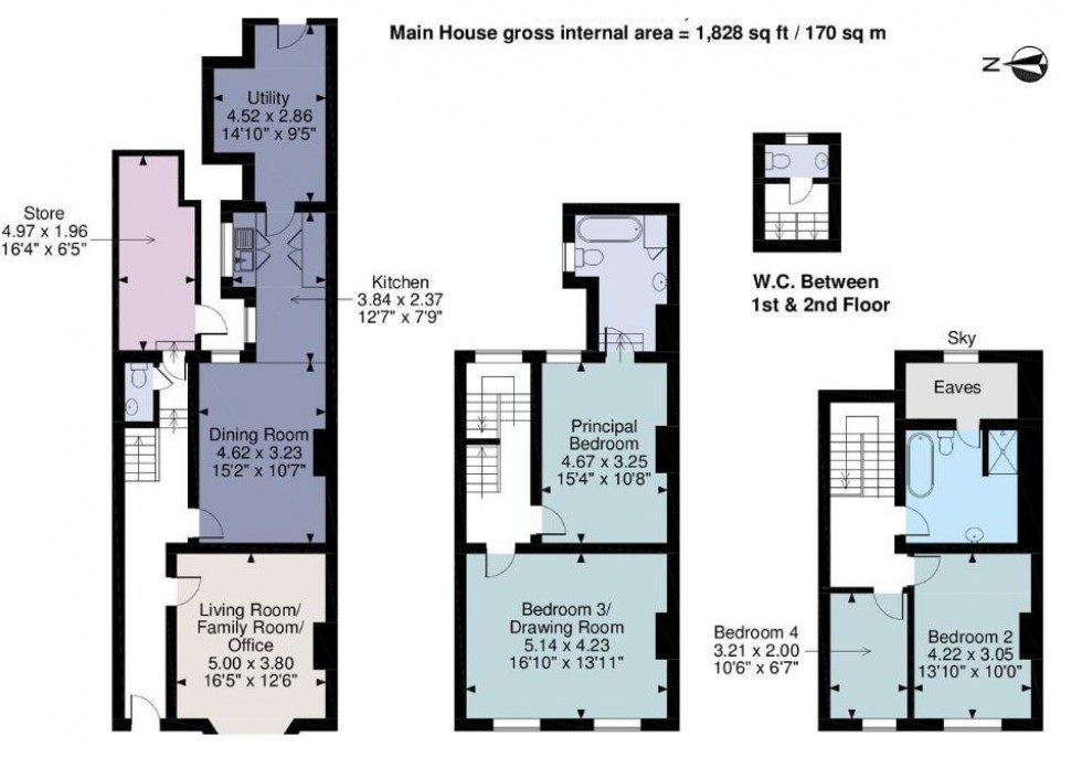 Floorplan for Portland Street, York