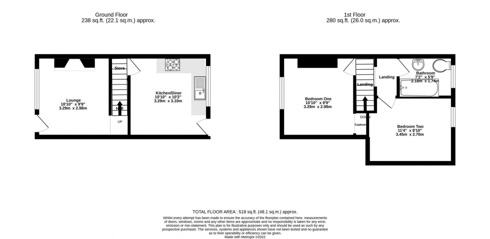 Floorplan for Finsbury Street, York