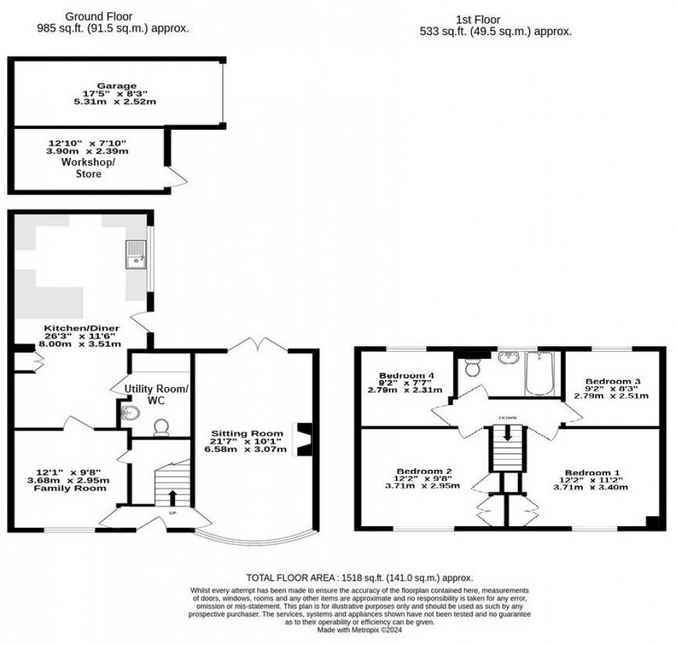 Floorplan for Stillington Road, Easingwold, York