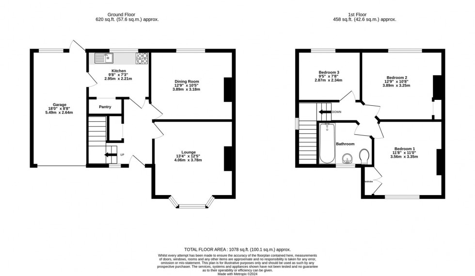 Floorplan for Malton Avenue, York