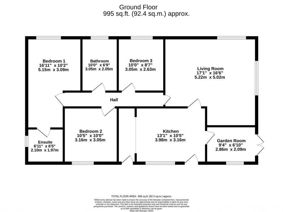 Floorplan for Florida Keys Hull Road, Wilberfoss, York