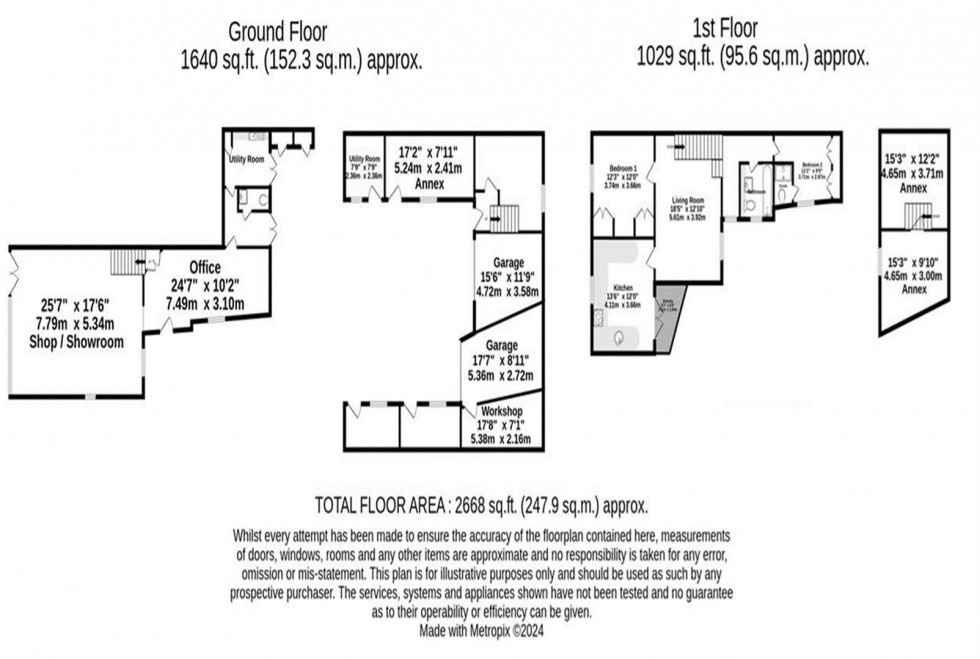 Floorplan for Winchmore Studio, Long Street, Easingwold, York