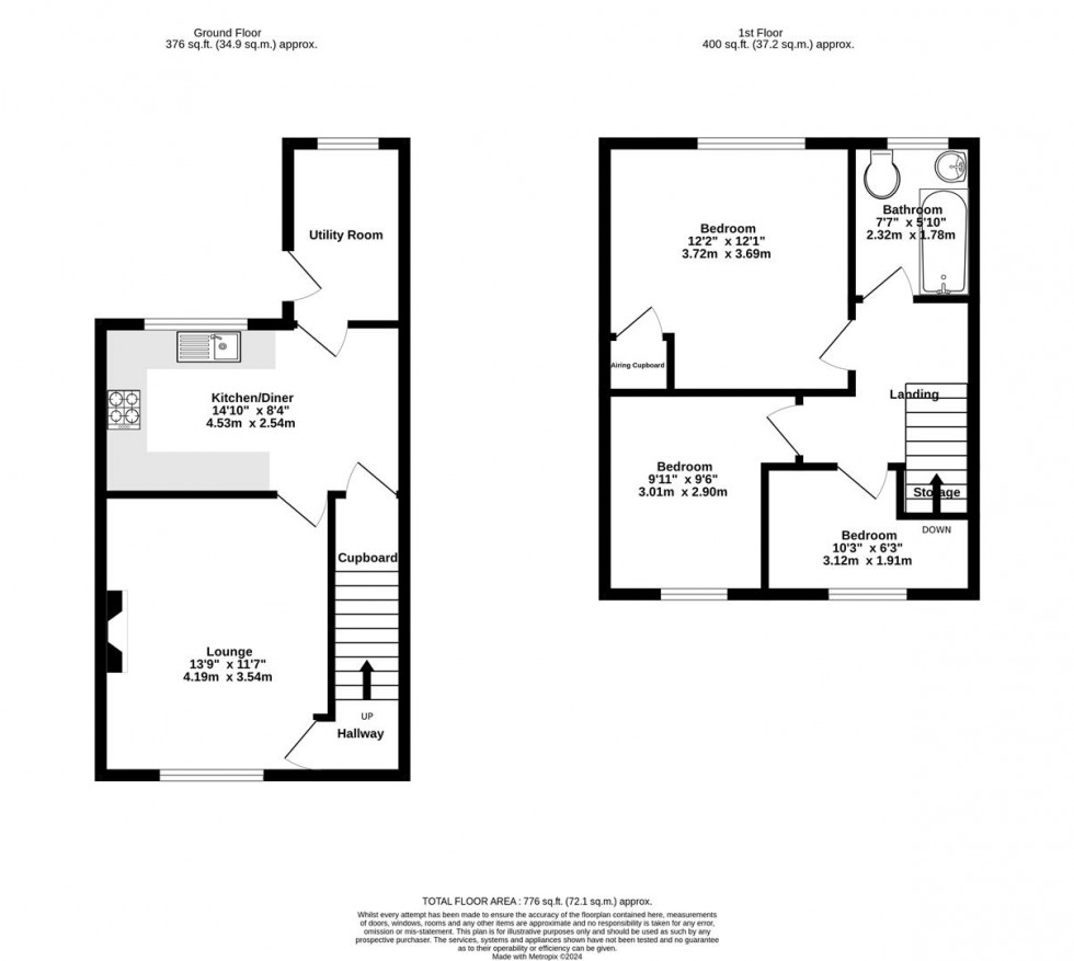 Floorplan for Kingsway West, Acomb