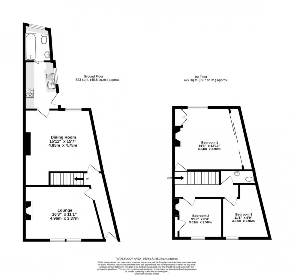 Floorplan for Barlow Street, Off Carr Lane