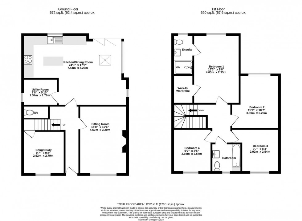 Floorplan for Back Lane, Raskelf