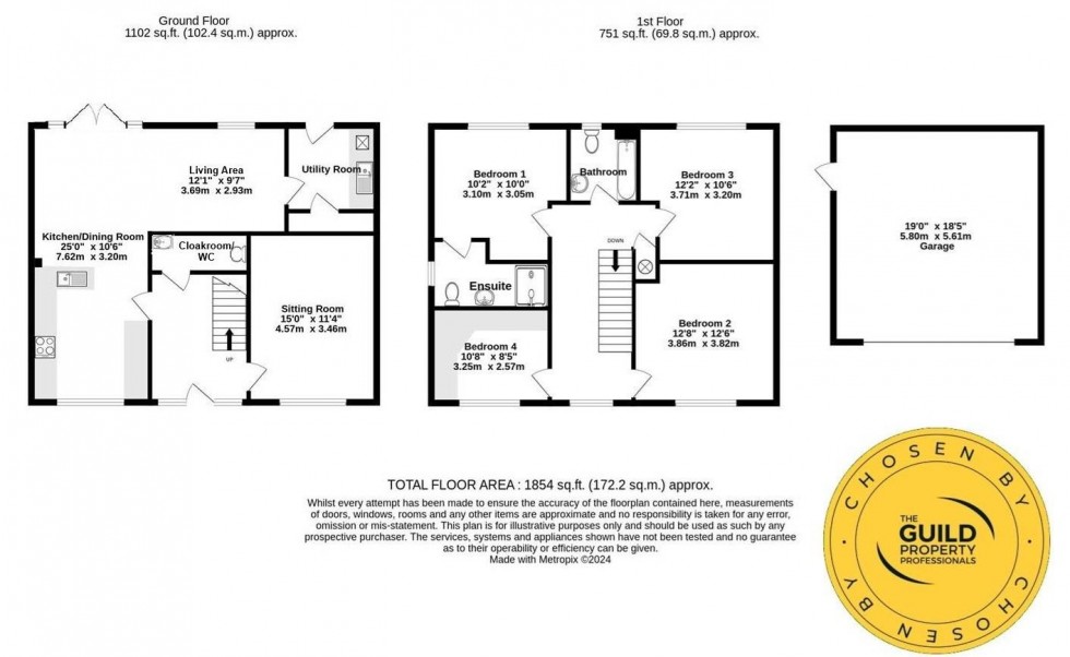 Floorplan for Oxmoor Place, Easingwold, York