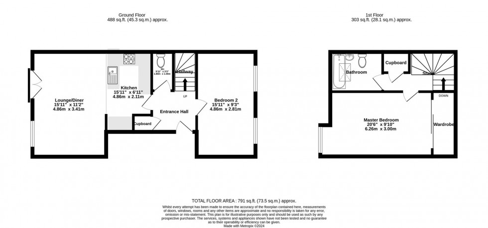 Floorplan for Monk Stray House, Stockton Lane